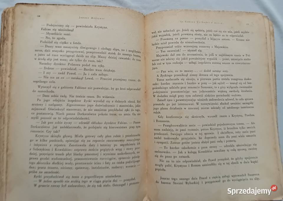 Janusz Meissner ST Samson wychodzi w morze KiW Antykwariat Antykwariat