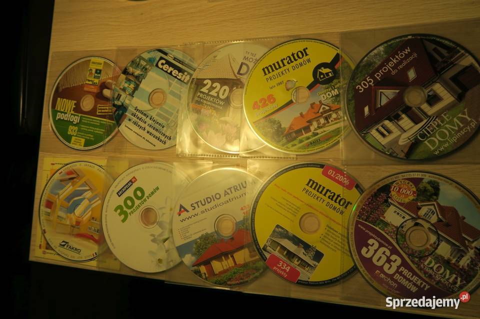 zestaw 10 płyt CD zawierających 2500 projektów śląskie Bielsko-Biała