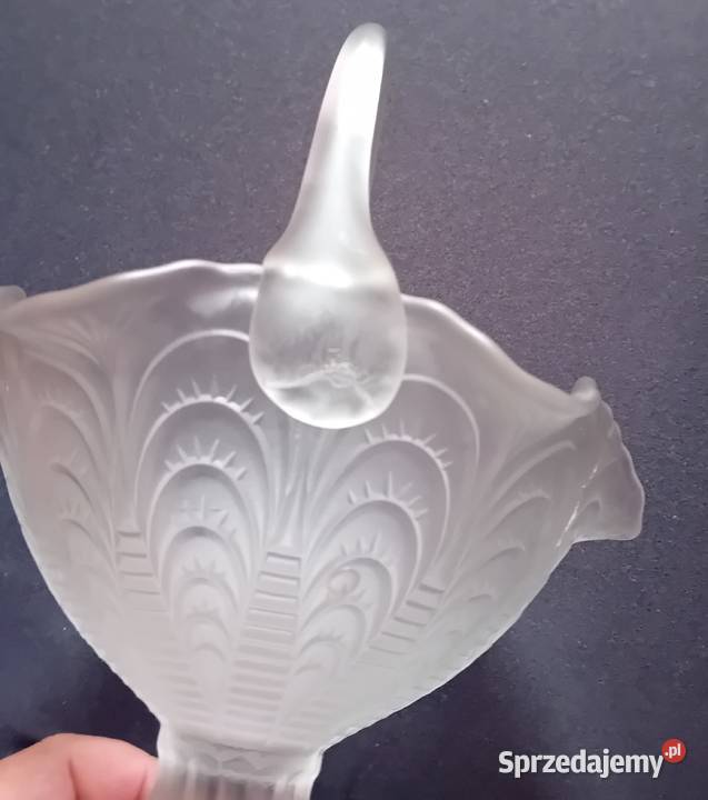 Szklany koszyk szkło satynowe Barolac Koźminek