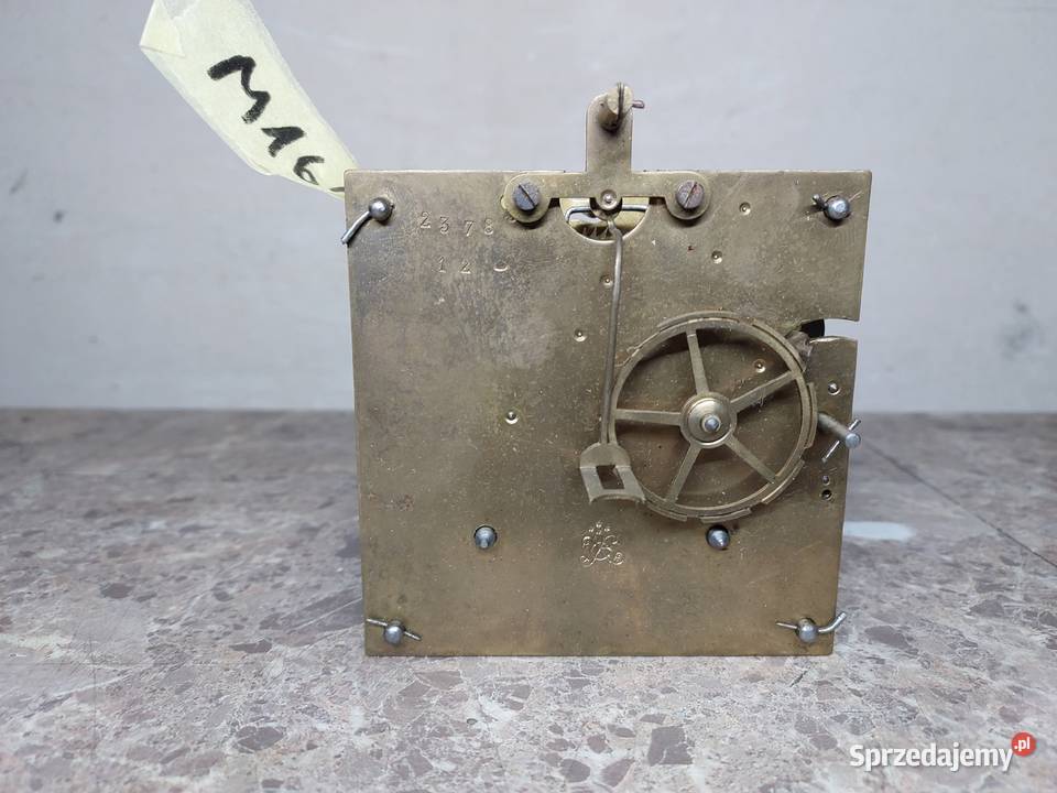 M166 Mechanizm starego zegara ściennego Japy Tczew