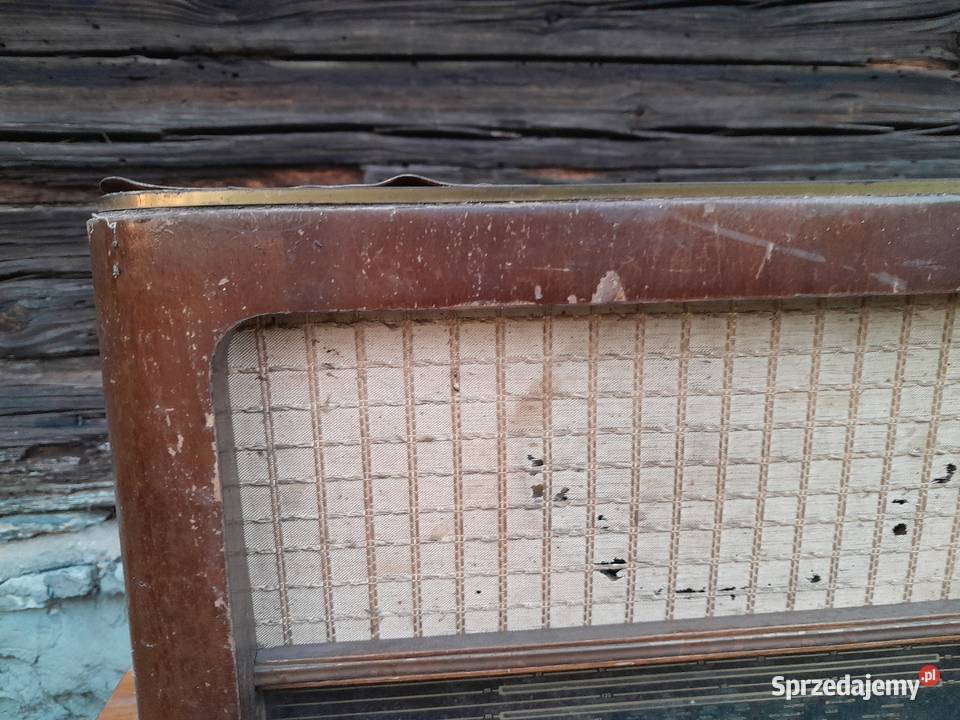 Stare radio lampowe Balaton zabytek PRL retro śląskie Dąbrowa Górnicza
