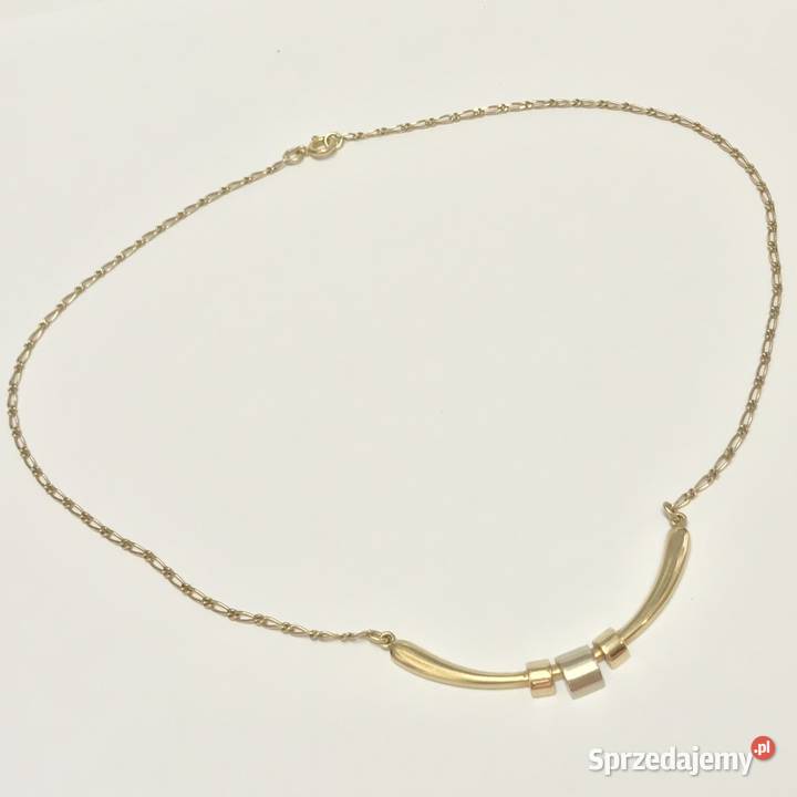 Złoty ŁAŃCUSZEK NASZYJNIK damski 14K wisiorek Warszawa