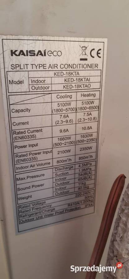 Klimatyzator split Kaisai KED 18KTA 5 kW Kraków