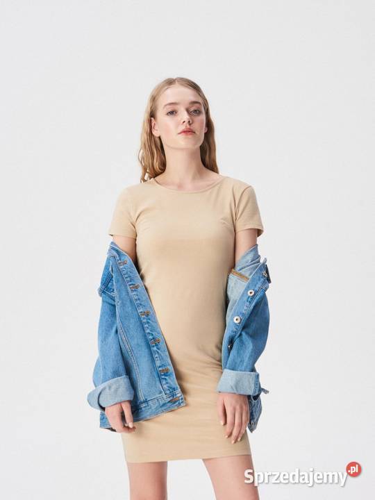 beżowa sukienka Sinsay Spódnice i sukienki Olkusz