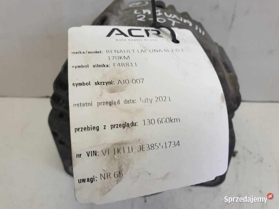 ALTERNATOR Renault Laguna III 20 T 8200747041 Chełm