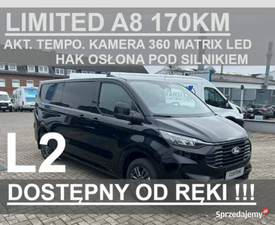 Ford Transit Custom A8 170 Limited Akt Tempo Szczecinek