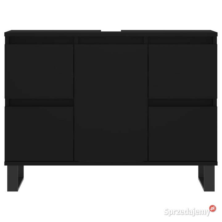 Szafka łazienkowa czarna 80x33x60 materiał mazowieckie Warszawa