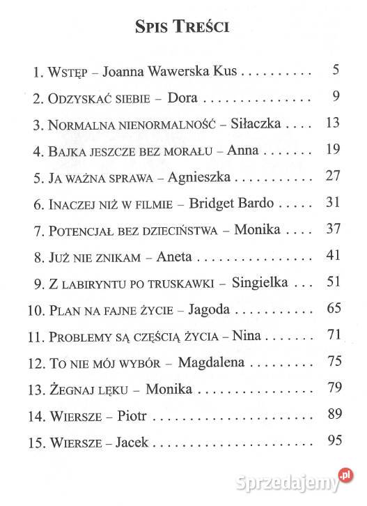 DDA Autoportret Joanna Wawerska Kus Doros Dzieci Częstochowa sprzedam