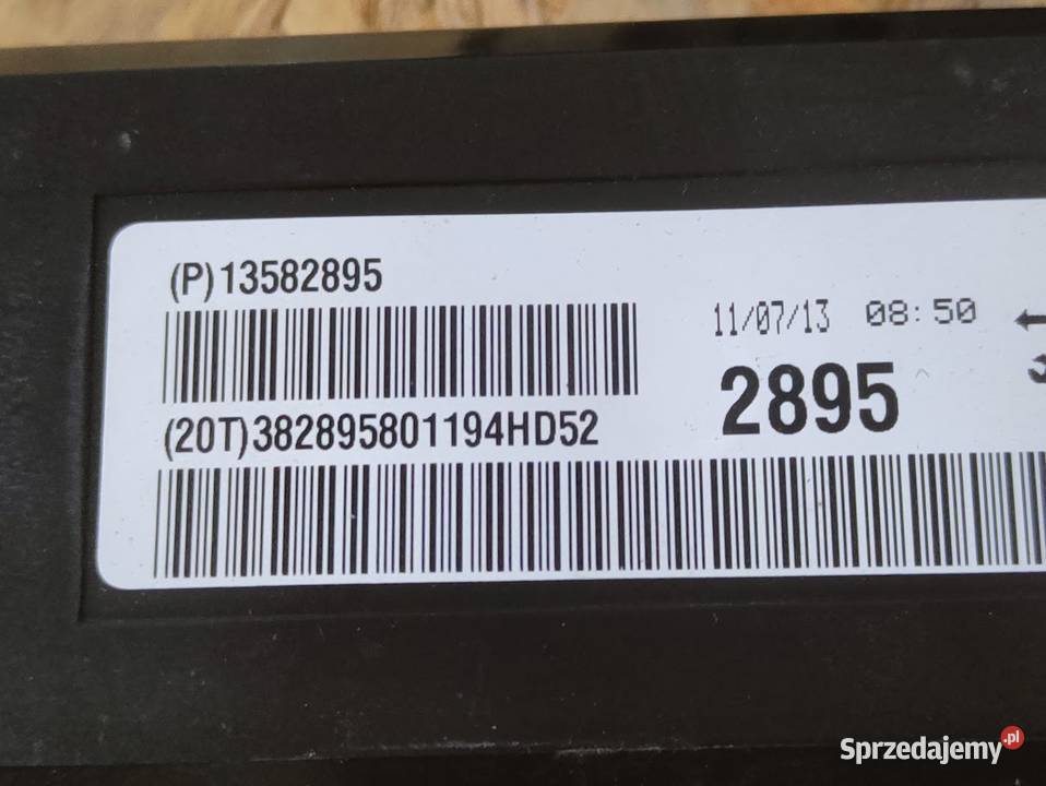 Zestaw Startowy Komputer Sterownik Chevrolet Pleszew