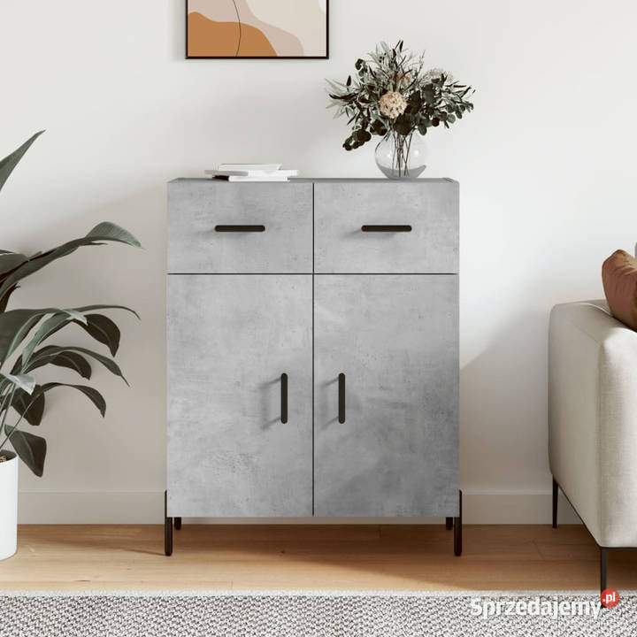 Szafka szarość betonu 695x34x90 materiał
