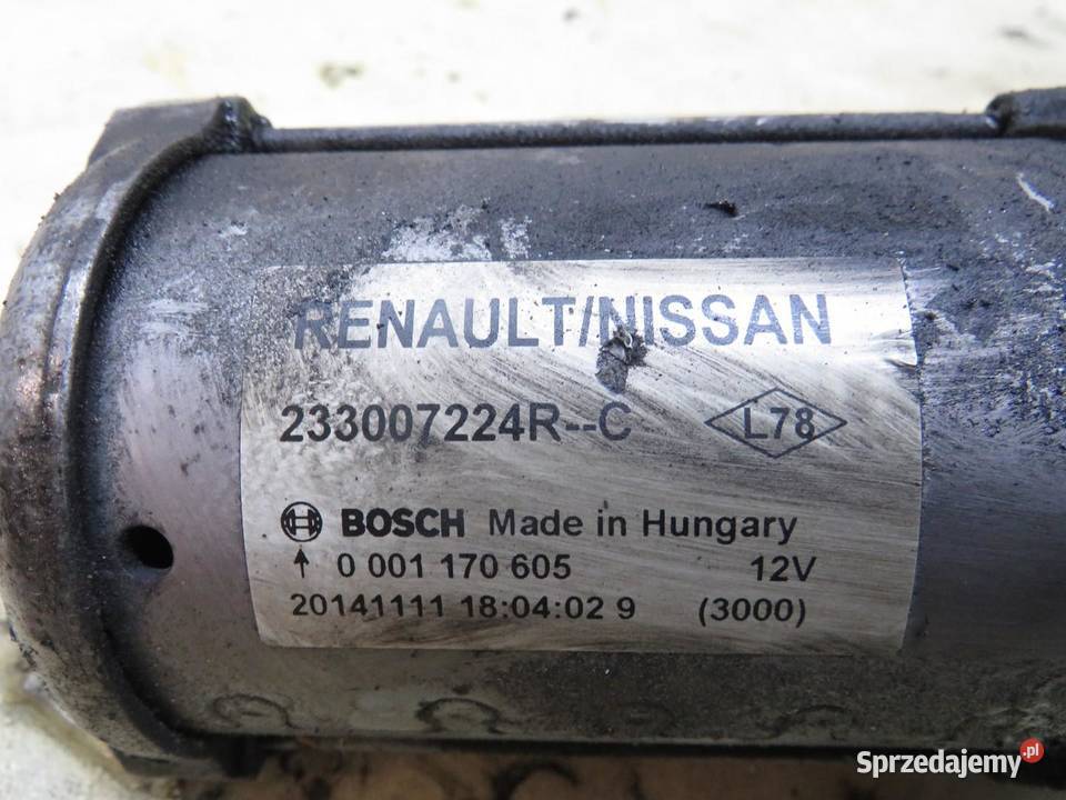 ROZRUSZNIK QASHQAI J11 15 DCI 233007224R Układ elektryczny silnika