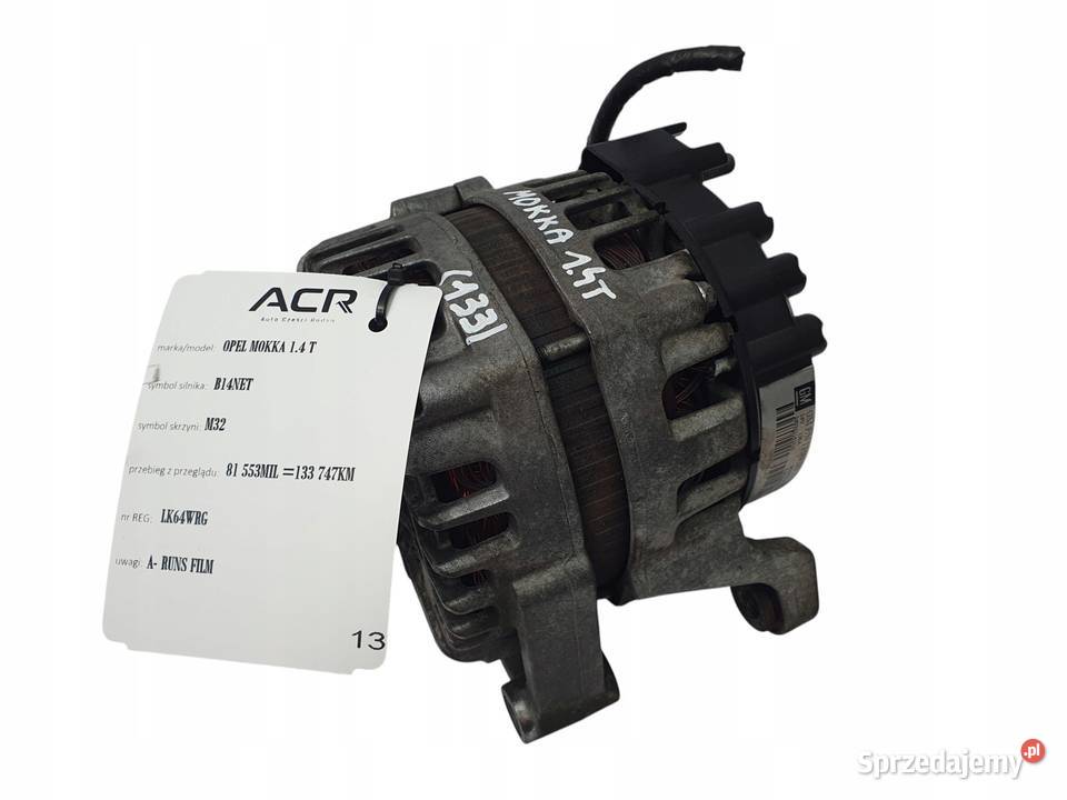ALTERNATOR Opel Astra J Mokka Zafira C 14T osobowe lubelskie Chełm
