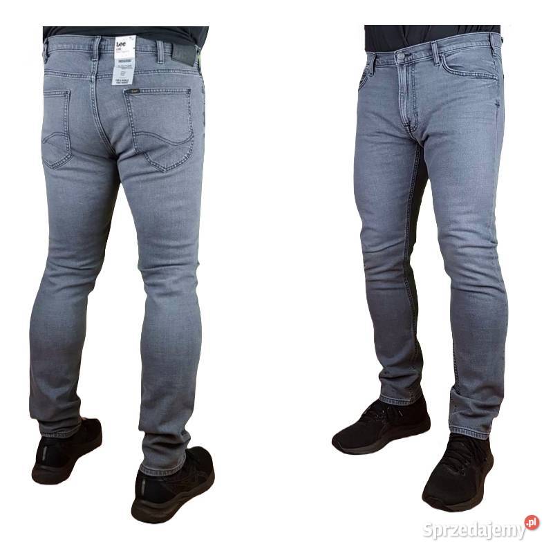 Męskie jeansy Lee Luke Slim Tapered szare W38L32 Lee