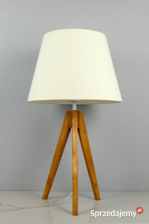 Lampa biurkowa BUNGENAS skandynawski drewno buk Nowe