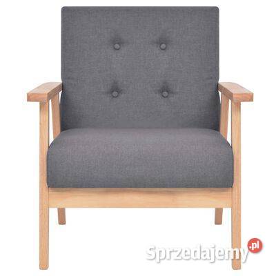 vidaXL Fotel ciemnoszary tkaninasku244651 mazowieckie Warszawa