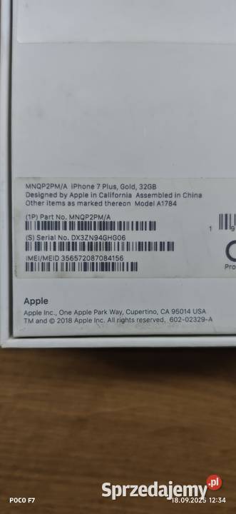 iPhone 7 Plus 32GB Gold Sosnowiec