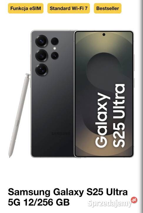 Samsung Galaxy S25 Ultra 5G 12256 GB śląskie Piekary Śląskie