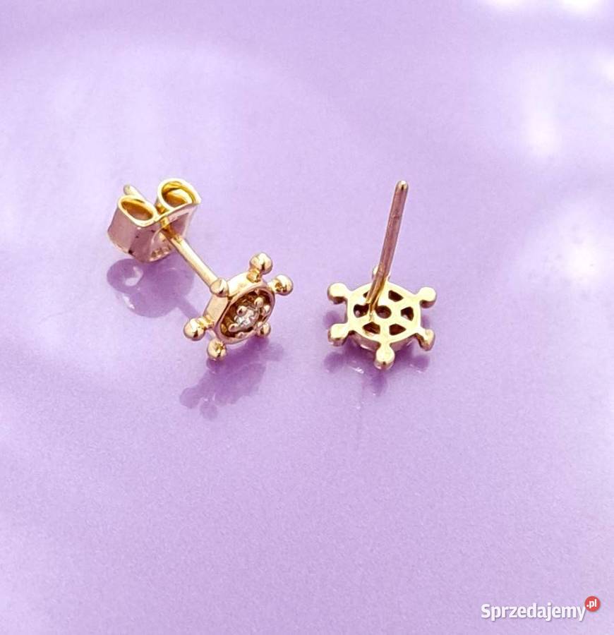 Kolczyki Złote 333 Marine Z948 Kolczyki