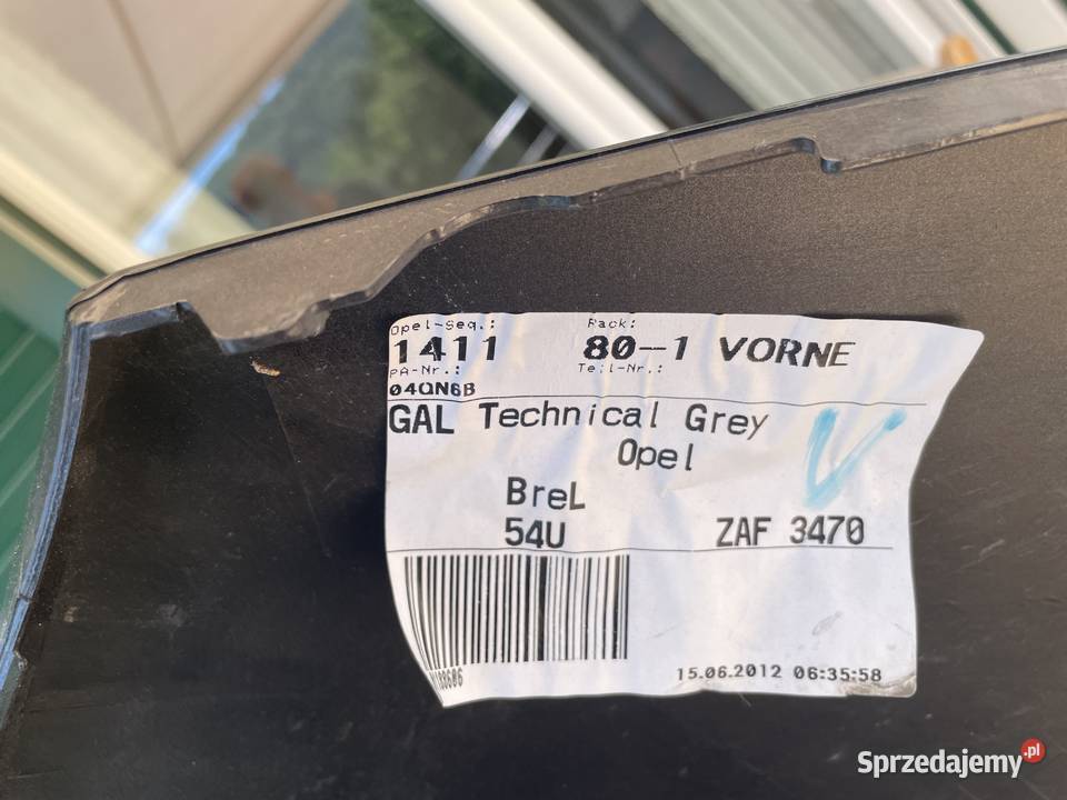 Zderzak Opel Zafira 2012r Gródek nad Dunajcem