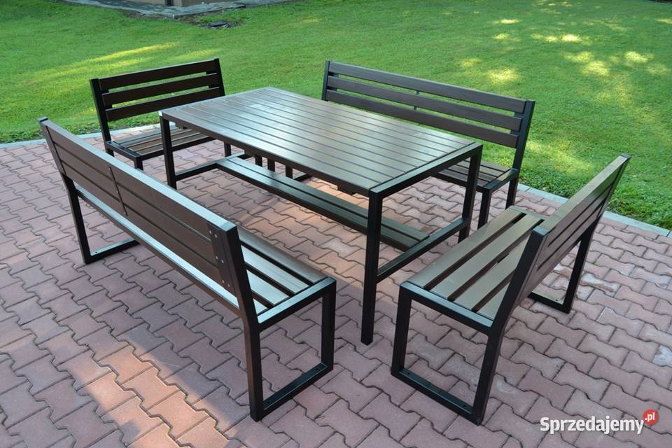 Zestaw ogrodowy tarasowy meble stalowe nowe Ogród Nowy Sącz