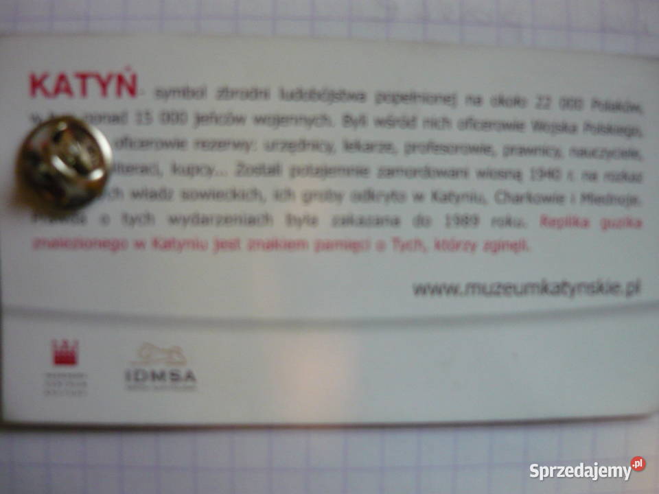 Katyń cześć ich pamięci Myszków