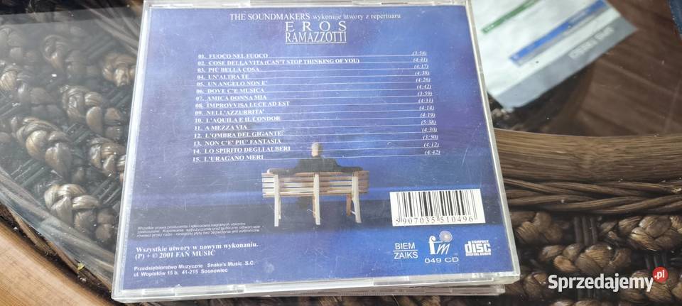 Eros Ramazzotti cd the soundmakers the greatest Płyty i kasety Gliwice