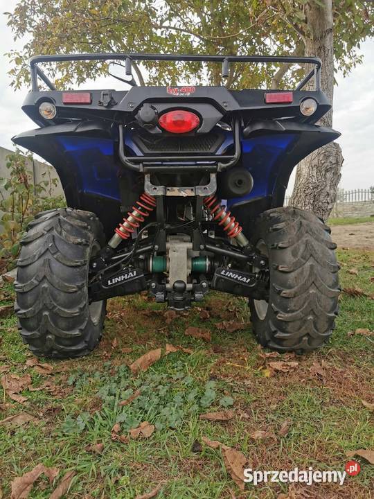 Quad Linhai 400kwity l7e 4X4 IRS hak Rawicz