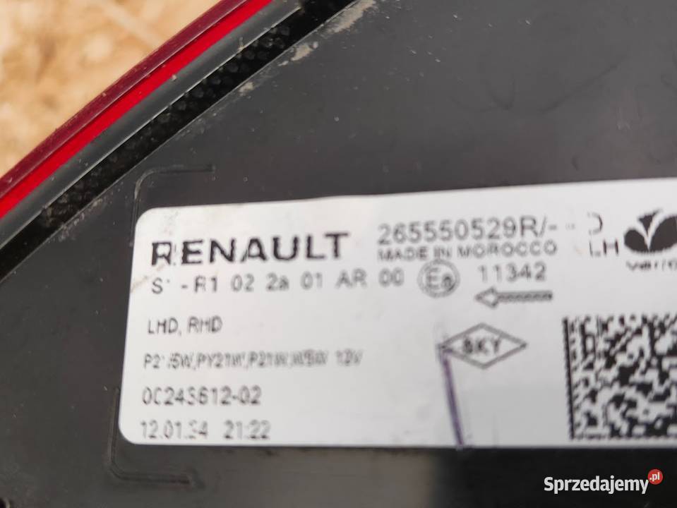 Lampa Lewy Tył Tylna Lewa Dacia Sandero III 2020 Motoryzacja Pleszew sprzedam