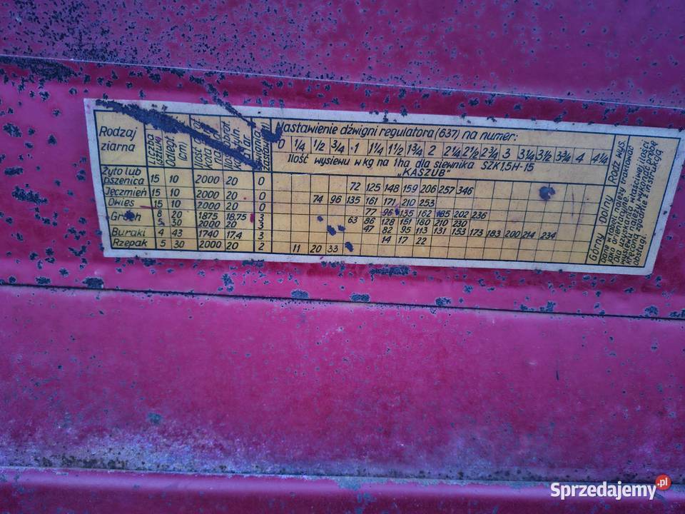 Sprzedam siewnik konny 15 lejków przerobiony do