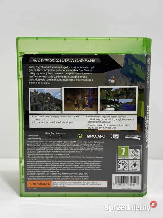 GRA MINECRAFT XBOX ONE EDITION POLSKA WERSJA Śrem