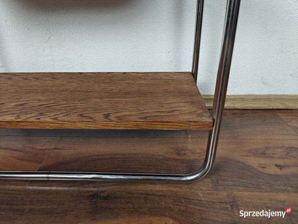 Regał pomocnik w stylu Bauhaus Dąb Chrom
Półki