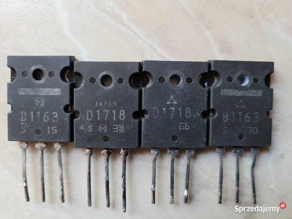Tranzystory 2sb1163 2sd1718 Matsushita Elektronika Bolków