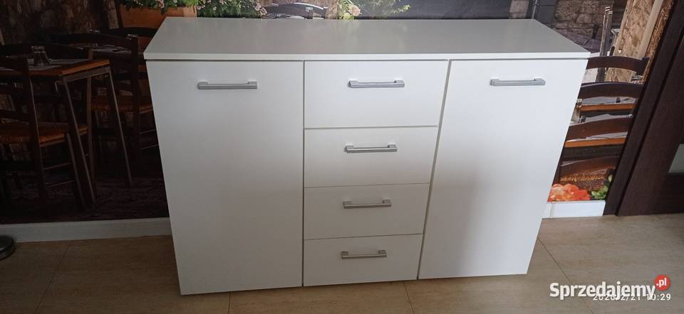 Komoda biała z szufladami Gorlice sprzedam