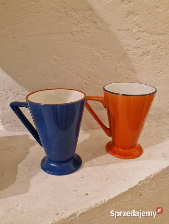 Kolekcjonerskie KUBKI filiżanki zestaw 4 Porcelana i szkło Lublin