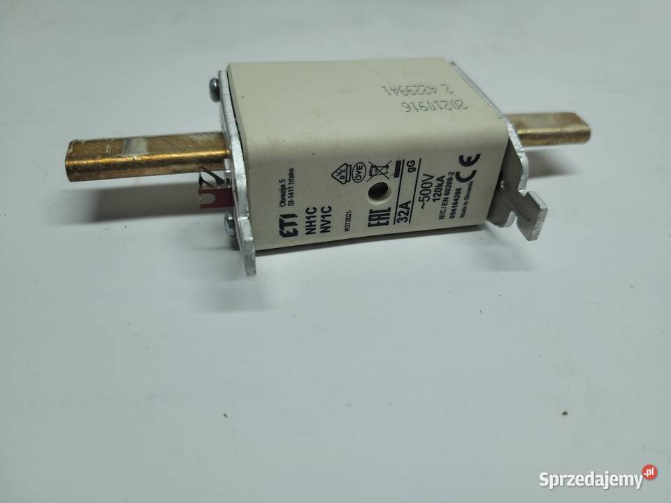 Wkładka topikowa NH1C gG 32A500V Instalacje Barczewo sprzedam