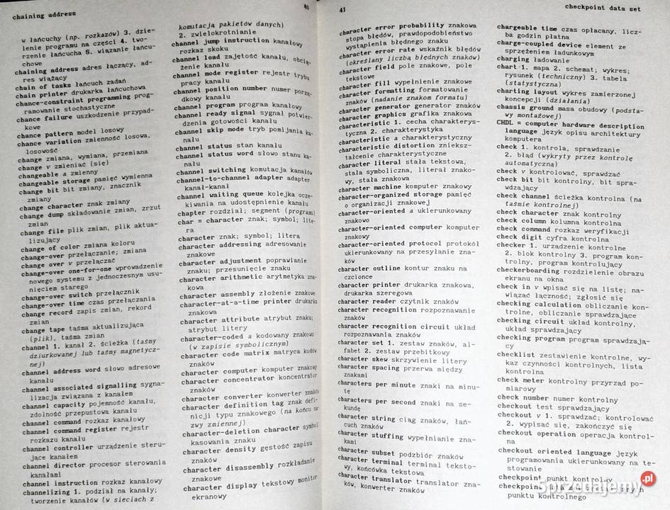 Słownik angielsko polski informatyków M miękka Książki i Podręczniki Chełm