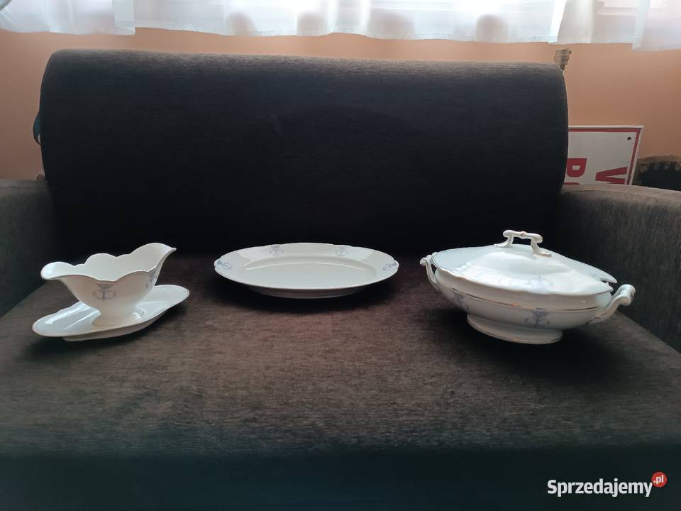 3 częściowy zestaw porcelana śląska