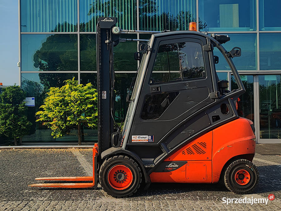 Wózek widłowy Linde H30T02 duplex 435 m LPG 3 t Kęty