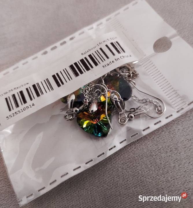 Kolczyki naszyjnik svarowski Jaworzno