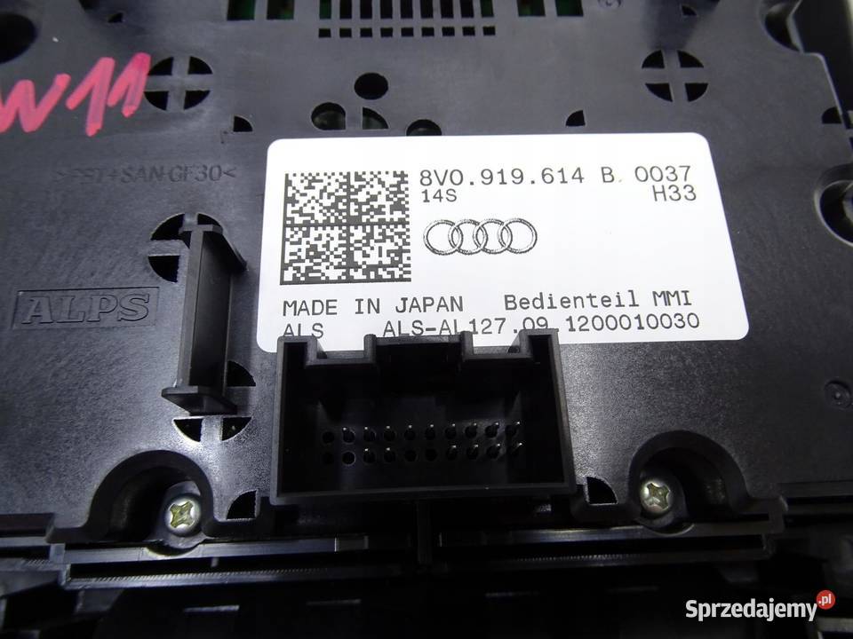 PANEL ŚRODKOWY STEROWANIA MMI NAWIGACJI AUDI A3