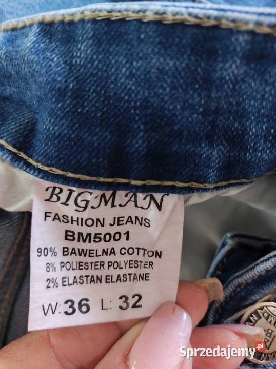 Big Man Denim spodnie męskie dżinsy jeansy Kielce