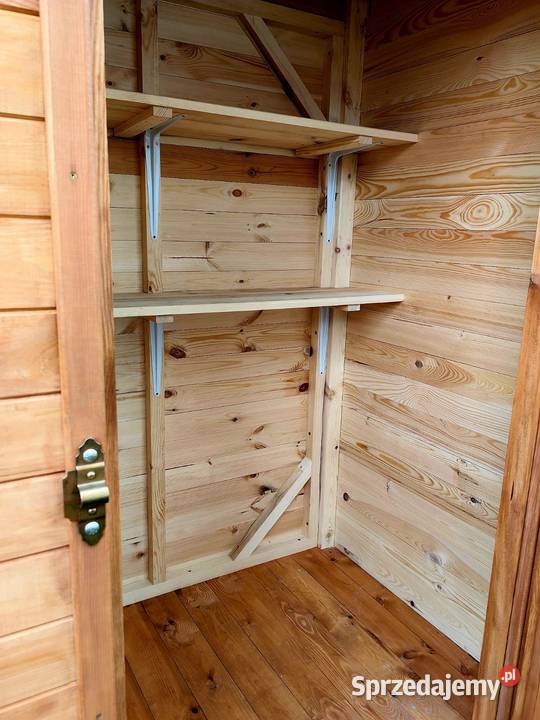 Drewutnia z domkiem narzędziowym 25 x 11m domek Kalety