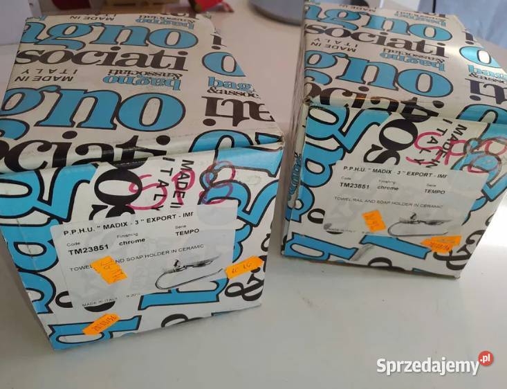 TM23851 wieszak na ręcznik i mydelniczka matowa wielkopolskie Kalisz