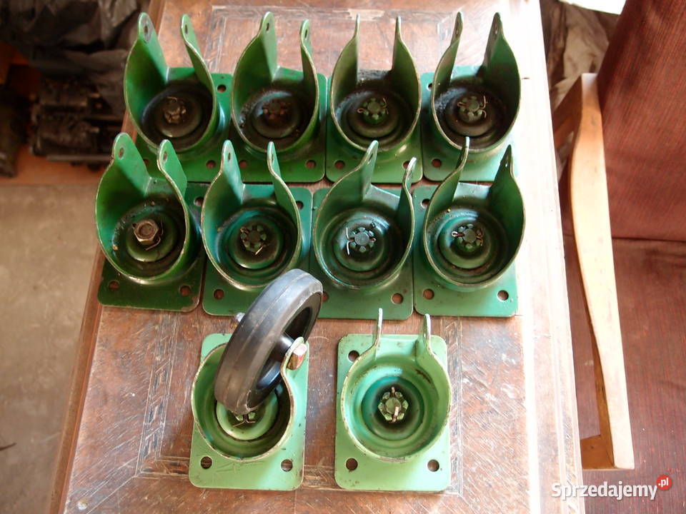 Kółka 16060 gumowo metalowe pełne mocowania