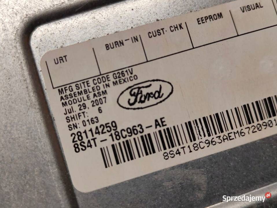 Moduł Radia Ford Mustang V 8S4T18C963AE osobowe Pleszew