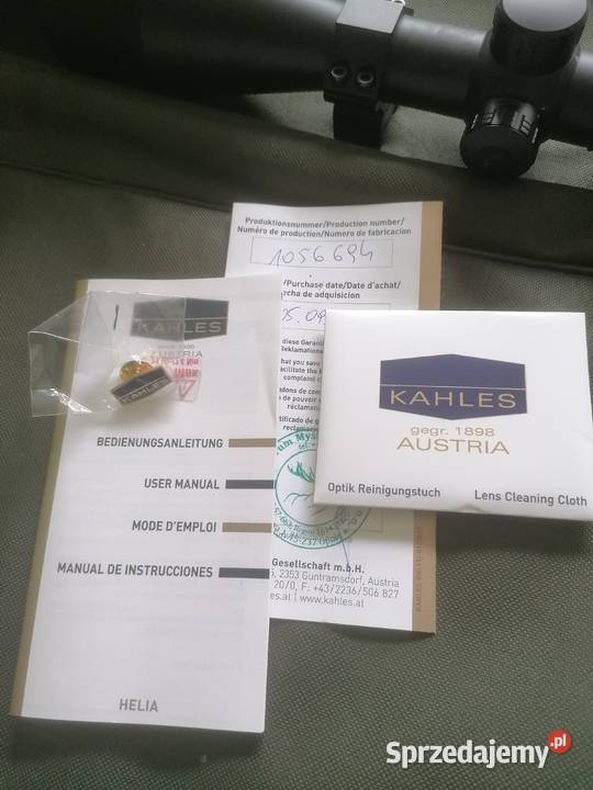 Luneta KAHLES HELIA 2412X56i 4DOT Sporty strzeleckie i myślistwo Kępno