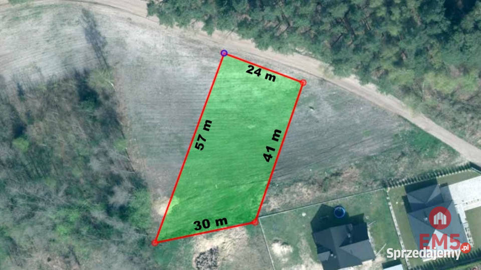 Sprzedaż gruntu 1183m2 Solniczki podlaskie
