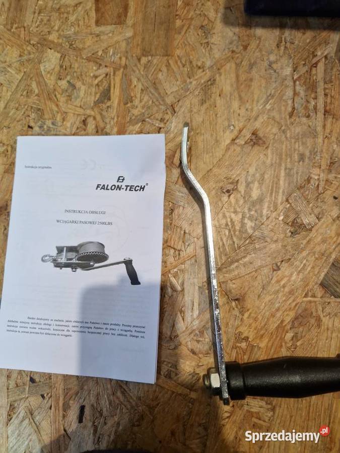 WYCIĄGARKA RĘCZNA KORBOWA PASOWA 2500Lbs 10m