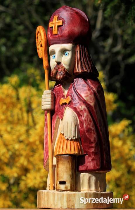 Św Ambroży rzeźba ludowa wielkopolskie Gniezno