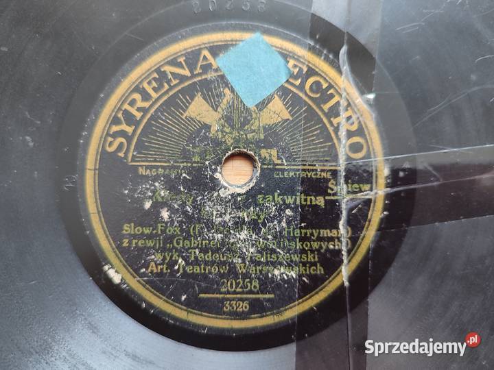 Płyty szelakowe Syrena Electro Tadeusz Warszawa